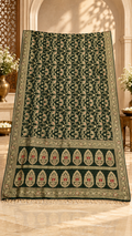 F32 Dark Green Embroidered Saree