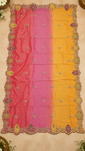 F54 Pink Multicolour Embroidered Saree