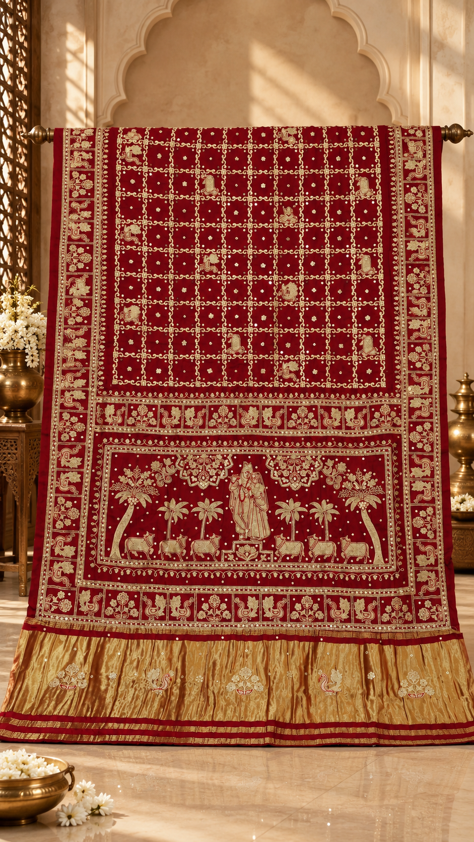 Radha Krishna Gharchola saree