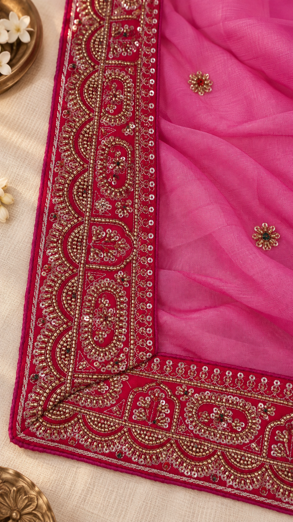 F9 Pink Embroidered Blouse