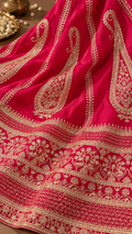F6 Hot Pink Embroidered Blouse