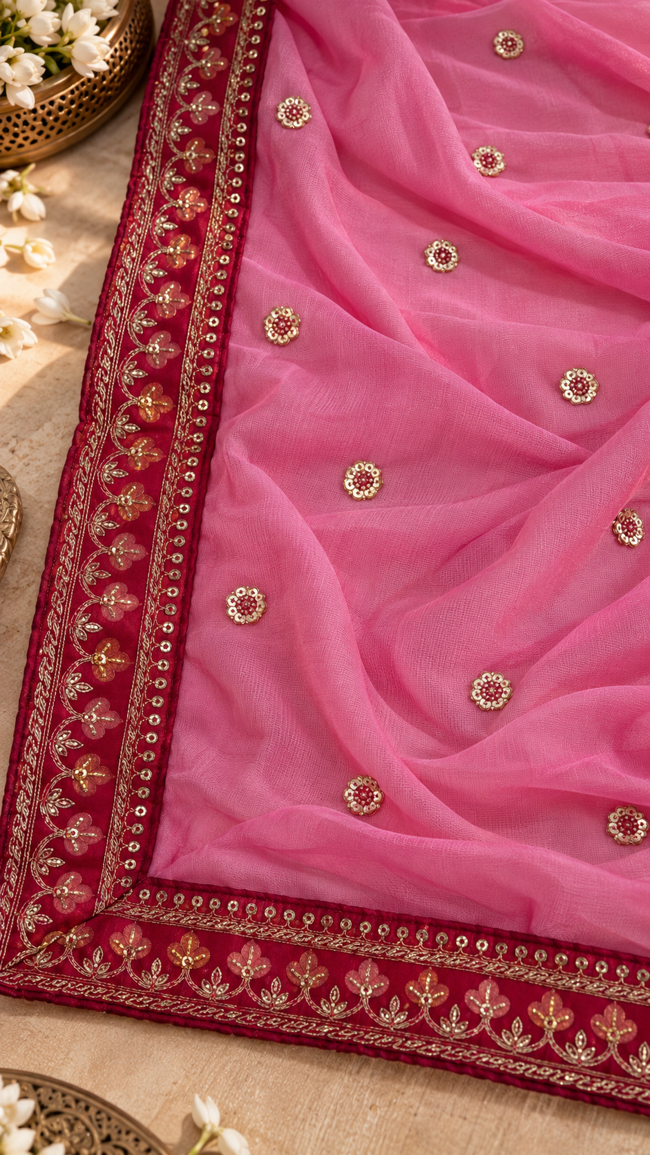 F10 Red Embroidered Blouse