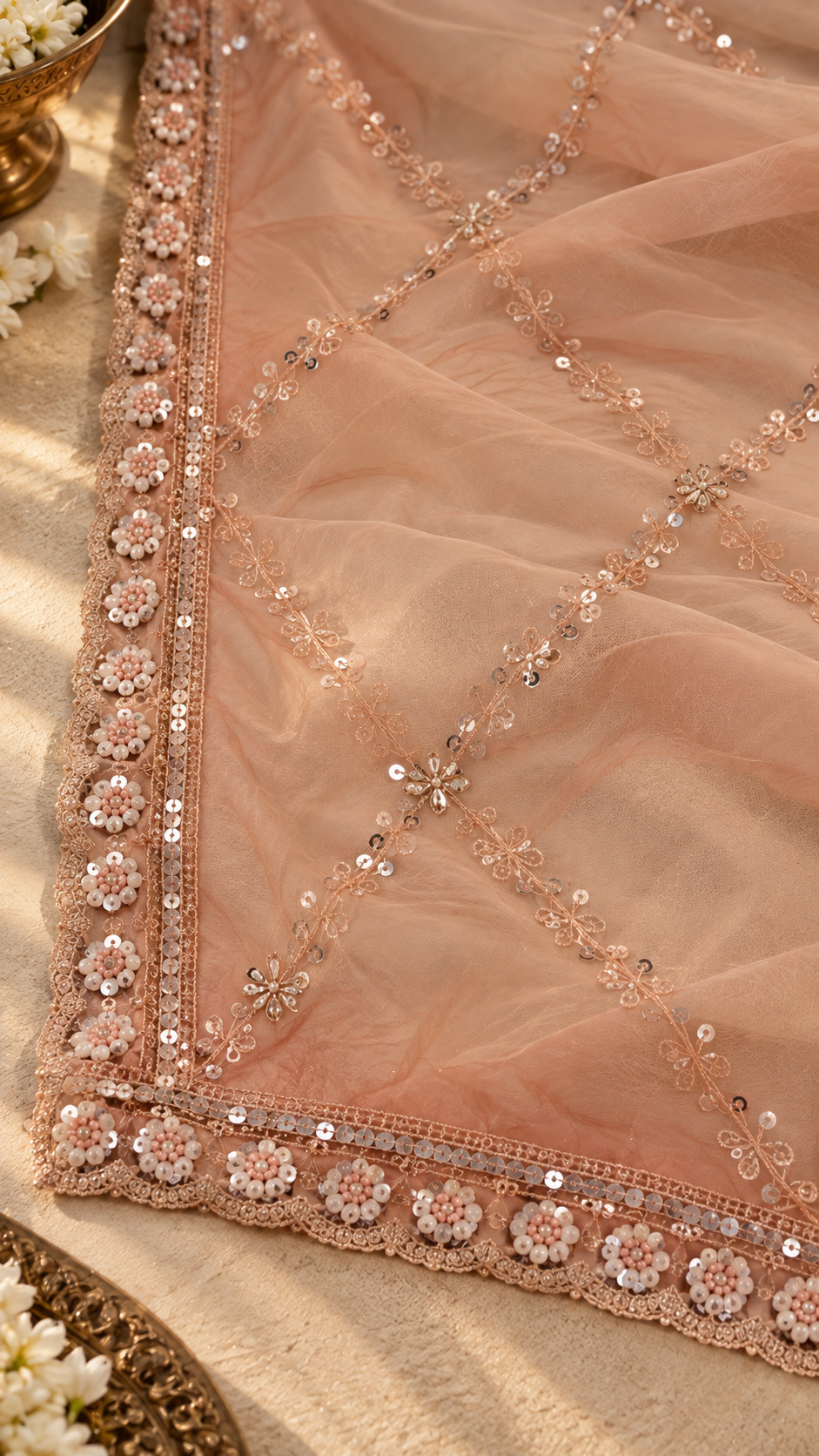 F12 Dusty Rose Embroidered Blouse