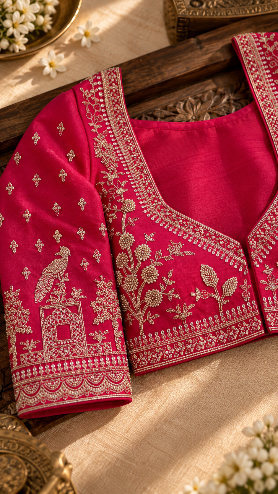 F9 Pink Embroidered Blouse