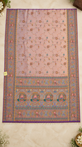 F41 Dusty Pink Embroidered Saree