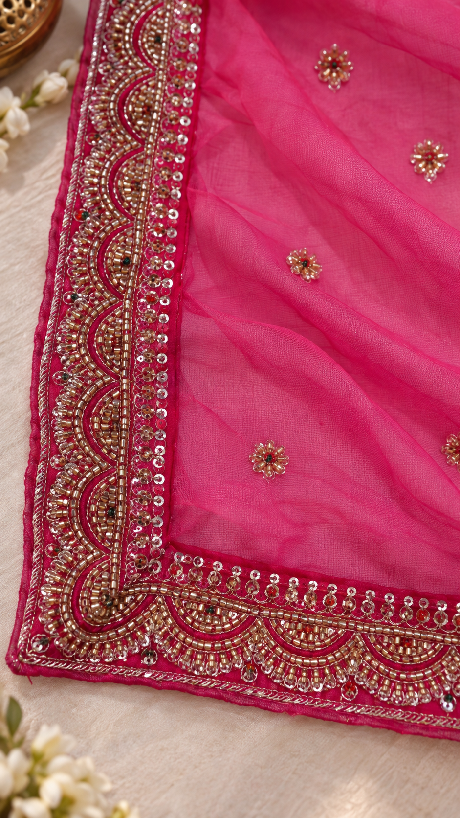 F9 Pink Embroidered Blouse